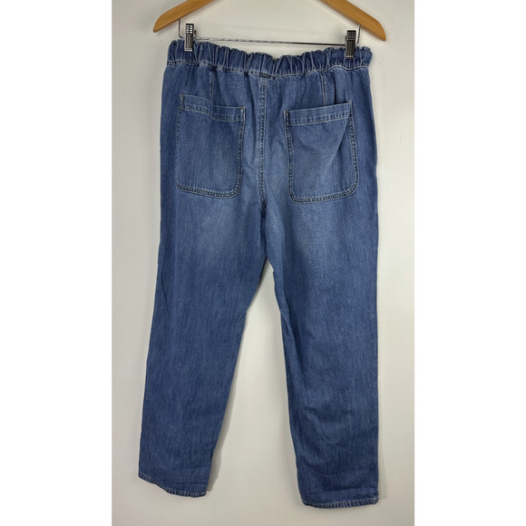 J. Crew Factory Denim Drawstring Jeans Size 28 Pull On BX538 Elastic Waist - Picture 10 of 13